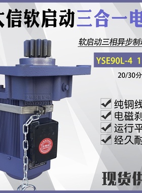 电动葫芦单梁大车运行软启动三相异步三合一电机YSE新乡大信电机