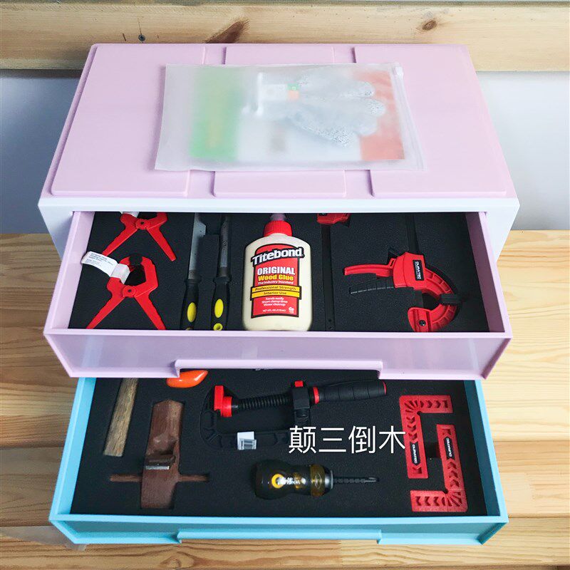 儿童木工工具套装幼儿园木工坊小学刨子锤子锯子锉刀工具盒箱木匠