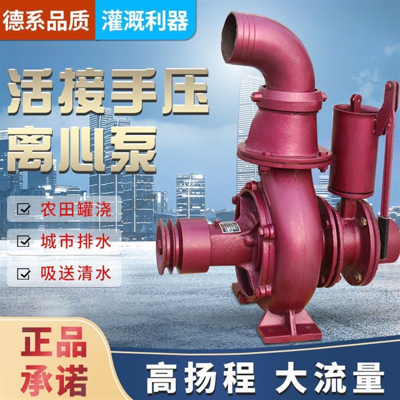 德国进口双叶轮离心泵手压拖泵抽水器农用抽水机农田灌溉高扬程大