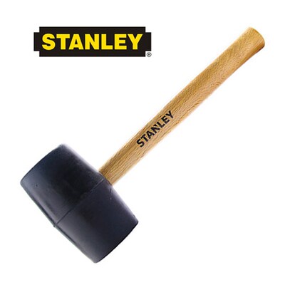美国STANLEY/史丹利橡胶锤软头锤子弹性橡皮锤装修锤地板瓷砖榔头