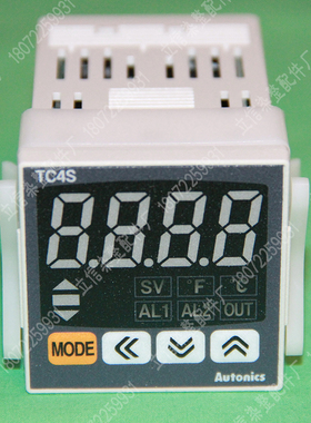 温度控制器TC4S-24R  PT100输入 ALL+AL2+主输出,100-240V电源