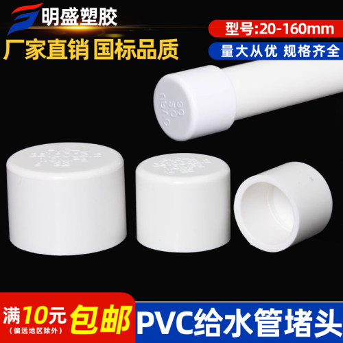 PVC给水管管帽 管堵 闷头 堵头20 25 32 40 50 63 75 90 110 160
