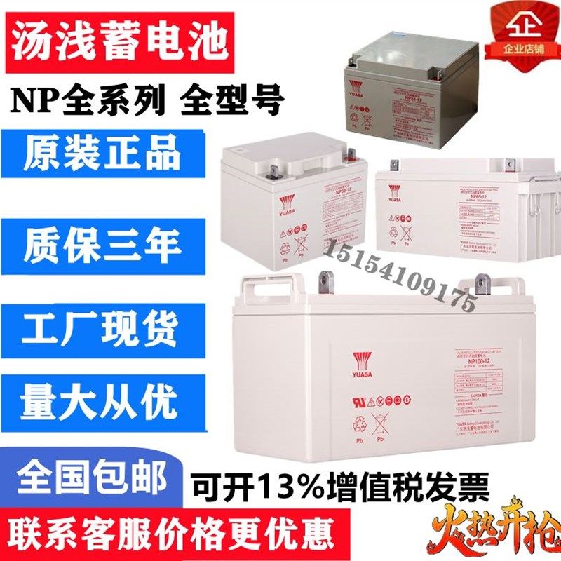 汤浅蓄电池NP100-12阀控式12V7A24A38A65A100A铅酸蓄电池UPS电源
