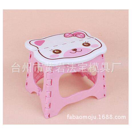 加厚卡通便携式折叠凳板凳塑料凳子小板凳换鞋凳折叠椅塑料模具