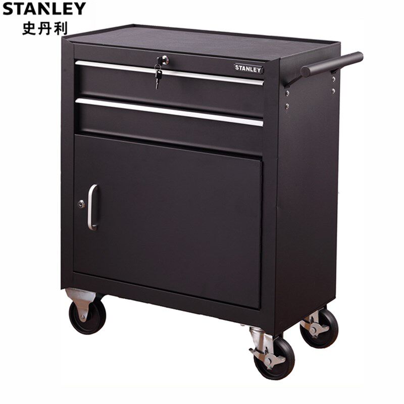 STANLEY/史丹利工具2抽屉带门工具车小推车坚固耐用 94-540-2-23