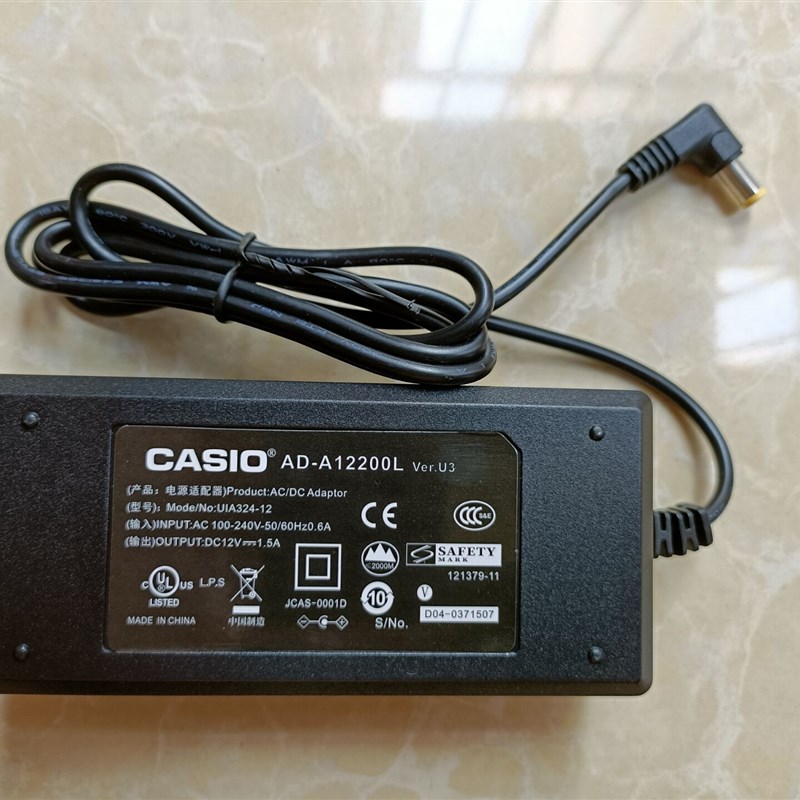 适用CASIO卡西欧CDP-220RBK PX-360 560M AP-270电钢琴电源适配器