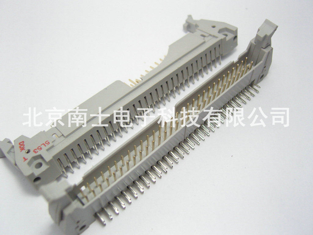 DDK DC2-60P Pin 弯脚 ISP接头 JTAG 牛角插座 2.54mm间距 灰色