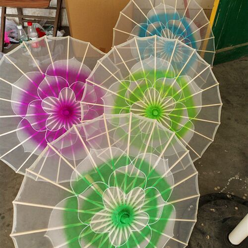 包邮透明装饰花伞茉莉情怀舞蹈演出伞跳舞道具伞古典舞表演工艺伞