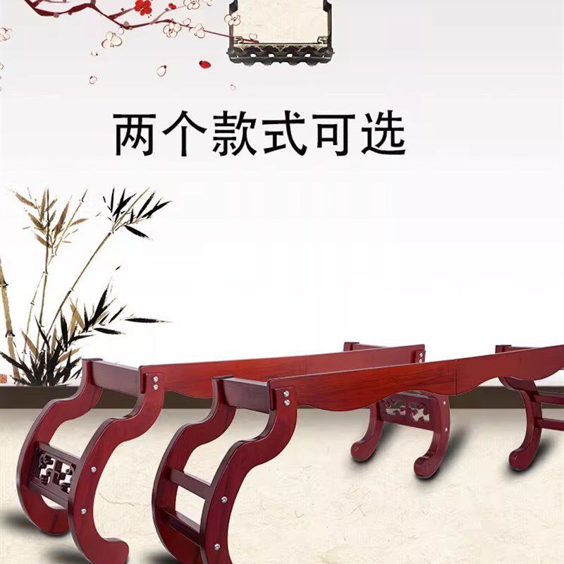 古董古筝支架腿支架实木古筝专用钢琴支架便携式可拆卸家用古筝音