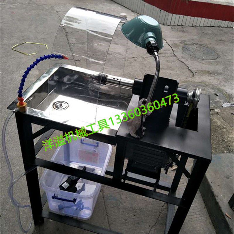 横机万能机多功能玉石打磨抛光家用切割机右手机220V无极调速冲胚