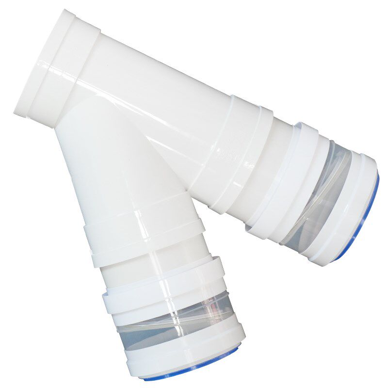 160mm斜三通双止逆阀厨房油烟机排烟160PVC/150/160/170/180软管