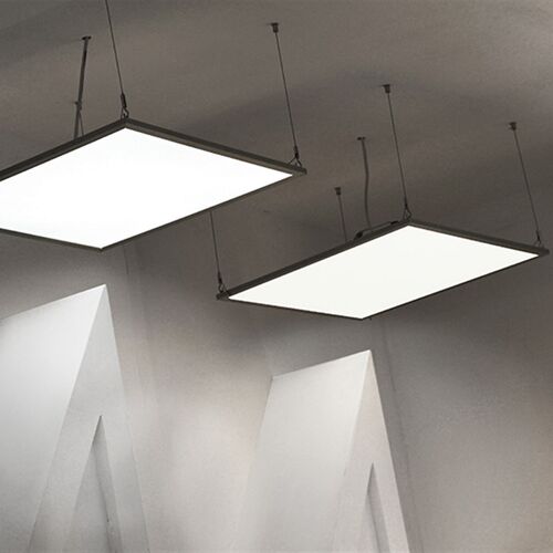 led集成吊顶办公室格栅灯直发光平板灯面板灯600*600照明嵌入式