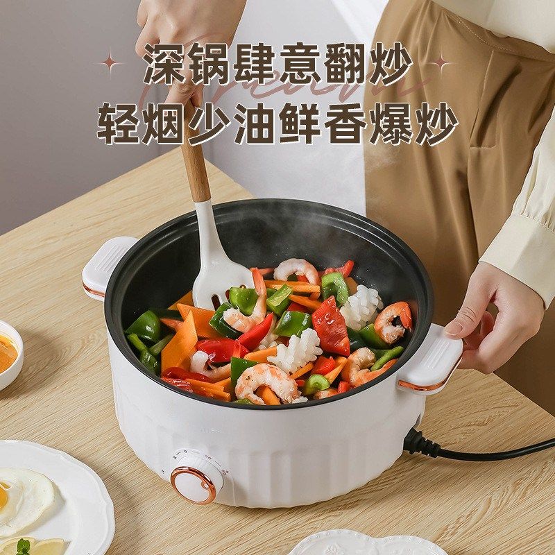 车载电炒锅24v货车多功能炒菜煮面炖汤一体锅大容量逆变电源专用L