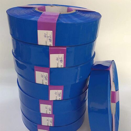 包邮宽20mm-52mm蓝色PVC热缩管电池皮保护膜绝缘管收缩膜电池套管