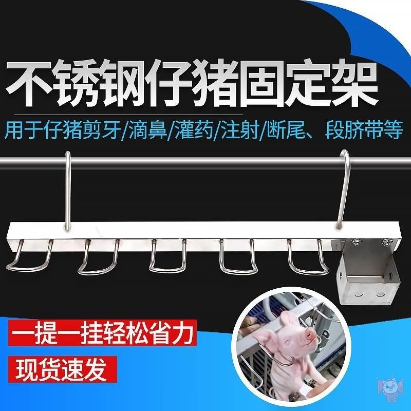 仔猪阉割架小猪挂猪架不锈钢喂药滴鼻剪牙固定架打针架阉小猪工具