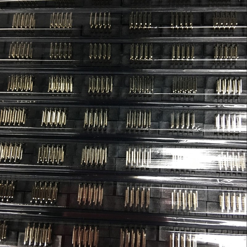 2.54简易牛角插座 2.54简牛 DC3-10P 2X5P双排直针弯针座镀金环保