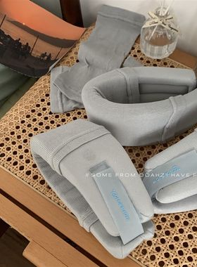 护颈脖套:低头族防颈纹颈托 旅行办公室用久坐玩手机颈部牵引器