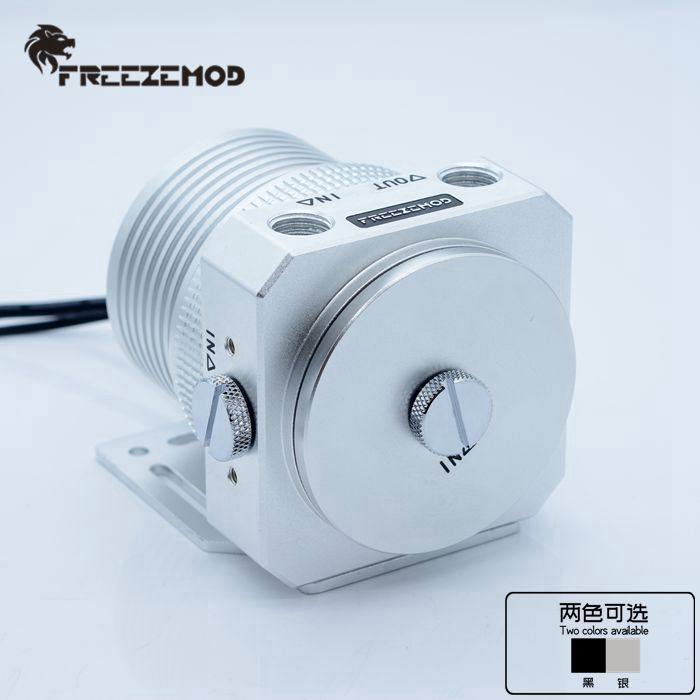 FREEZEMOD电脑水冷磁悬浮水泵PU-JTD5全金属泵盖盔甲PWM温控1100L