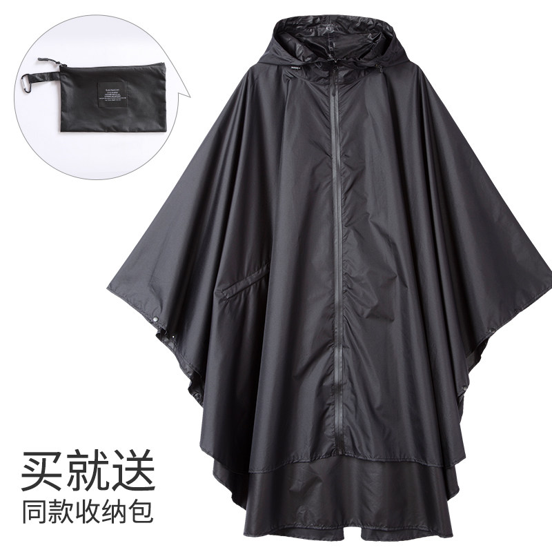 时尚成人女斗篷雨衣大码薄骑车徒步玩水洗车防水防风衣雨披日韩风