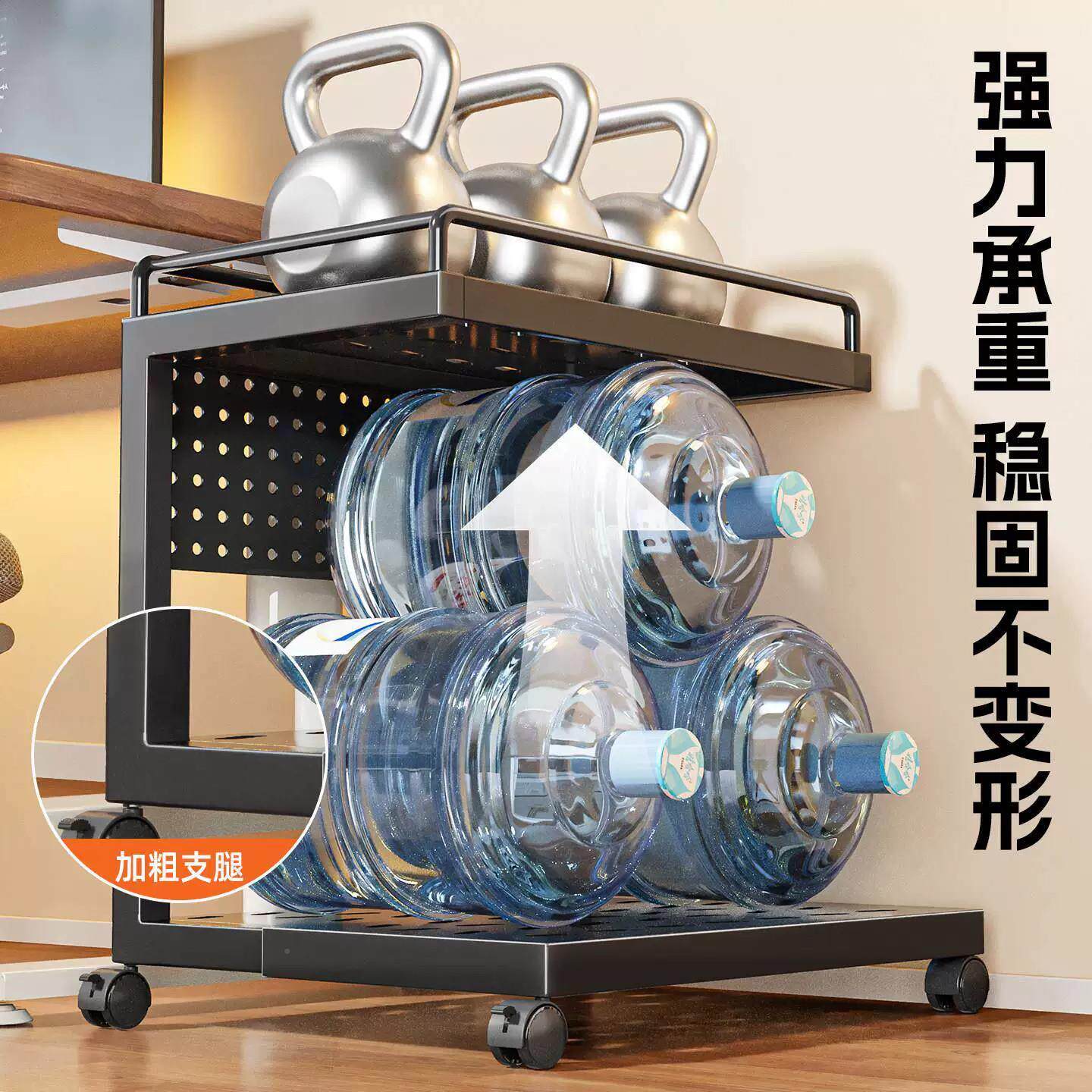 电机托架支架轮ZZ3179可移动机箱底座带滑置物架家主用台式办公室