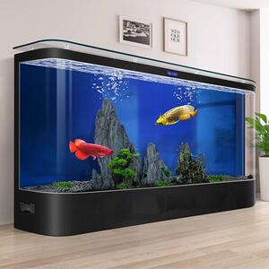 特大型免换水鱼缸客厅2026新款公司家用过滤制氧一体水族箱