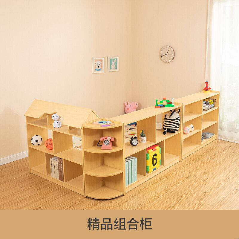幼儿园玩具柜收纳柜鞋柜蒙氏柜区域柜宝宝蒙氏教具柜书包柜图书架