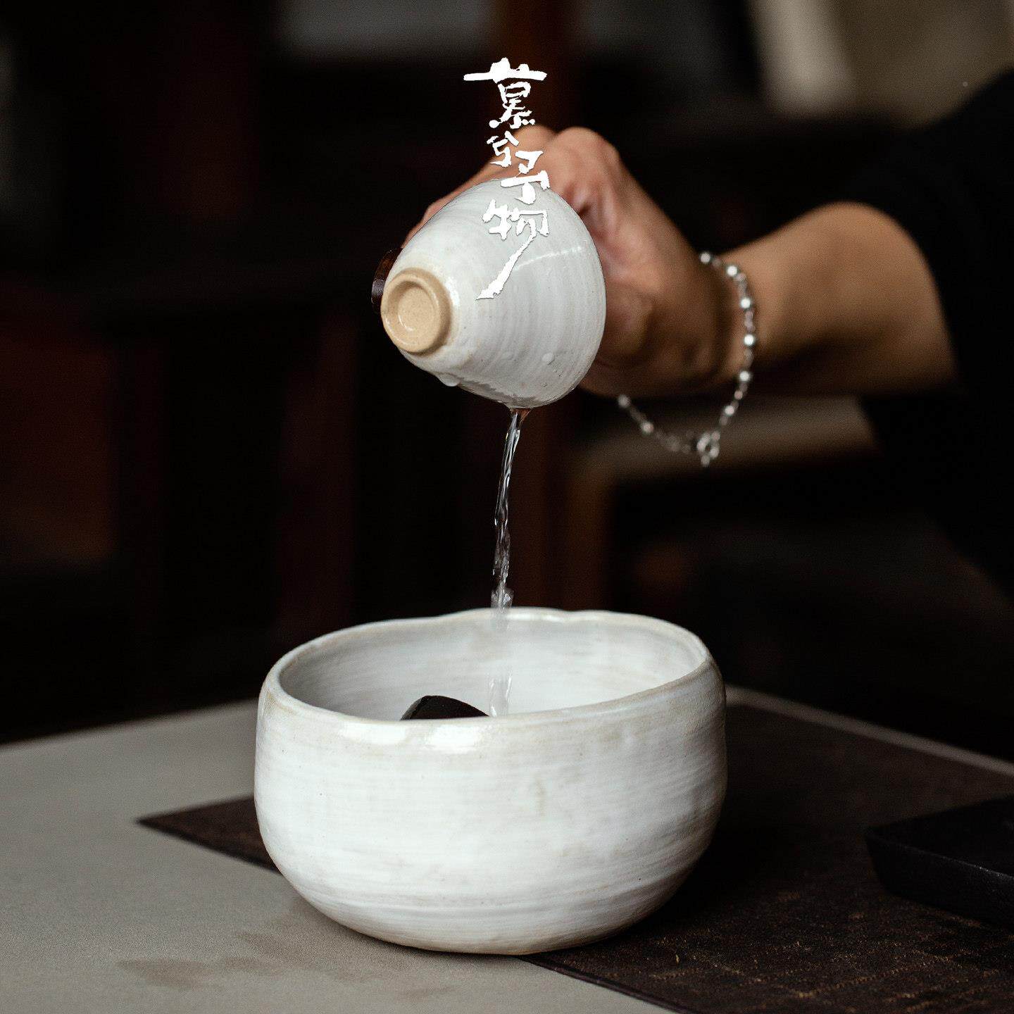慕兮手拙引建粉陶0629瓷茶水洗杯洗用泡茶茶家渣废水缸新中式桌面