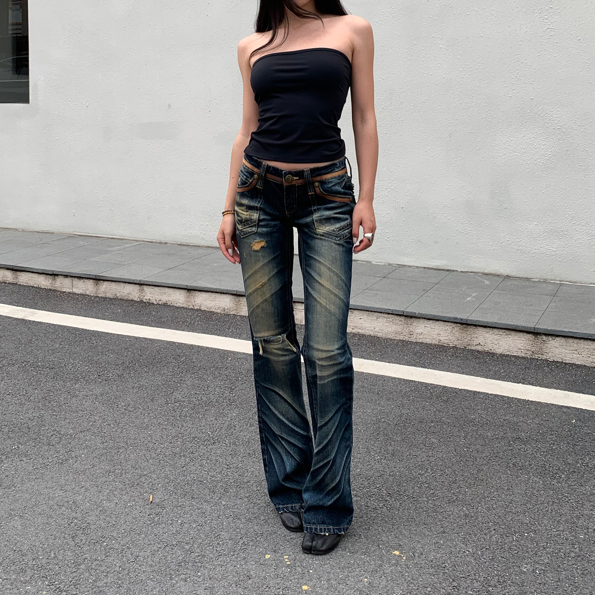 反工业化宣言·爆击腿形焦虑 Cowboy重工低腰牛仔裤