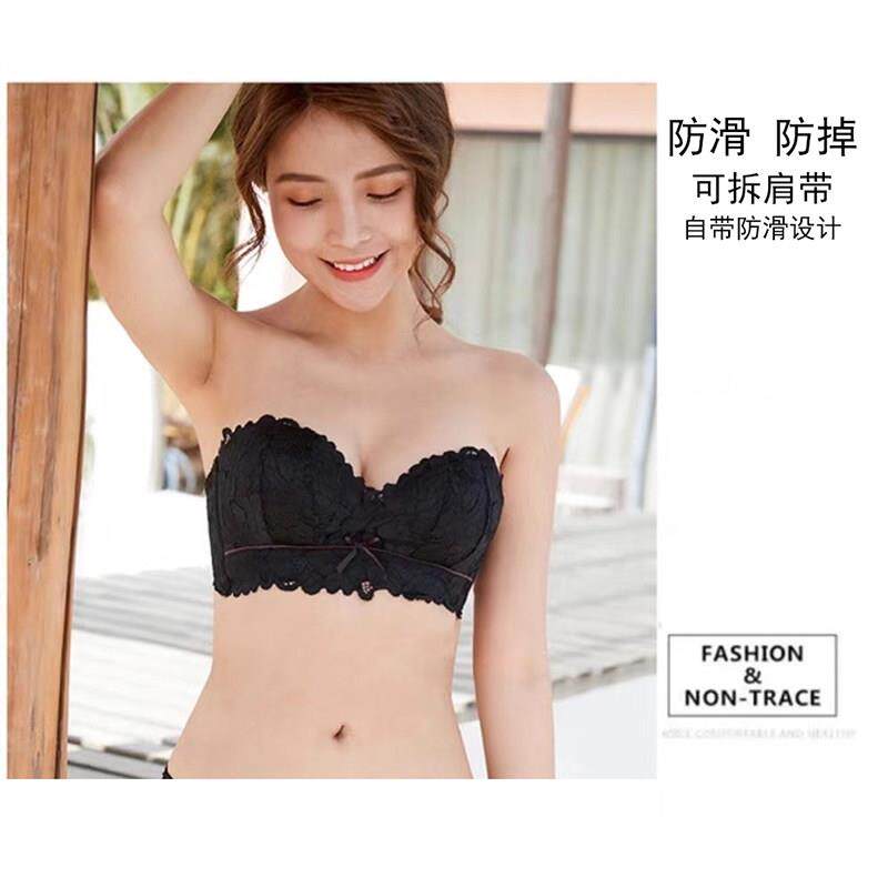 滑二分之一半杯薄聚拢可拆肩2-816-26带防婚纱礼款服钢圈无肩带无