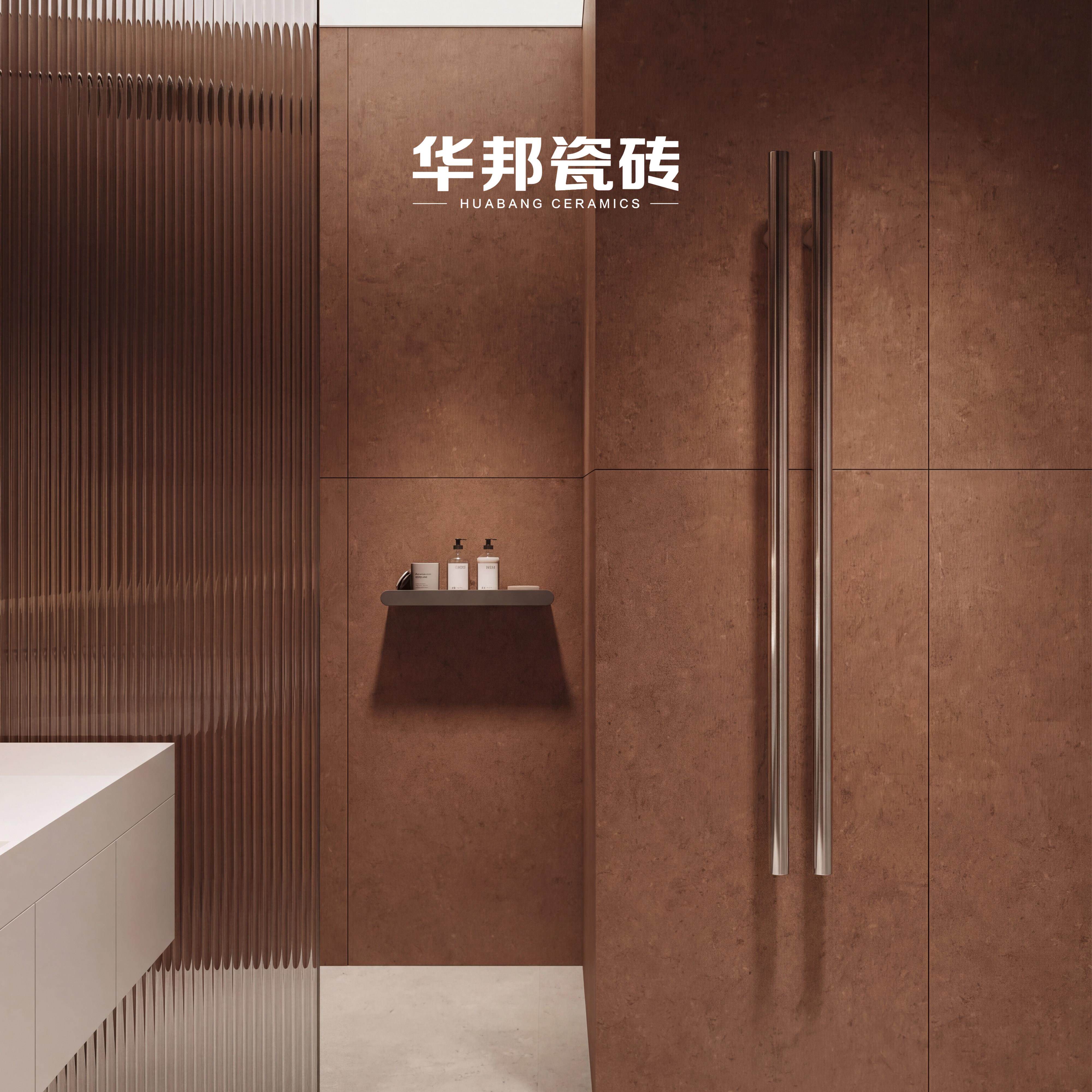 加厚金属砖赤800X800陶红0瓷砖80X800客餐厅地板砖酒店墙砖750x15