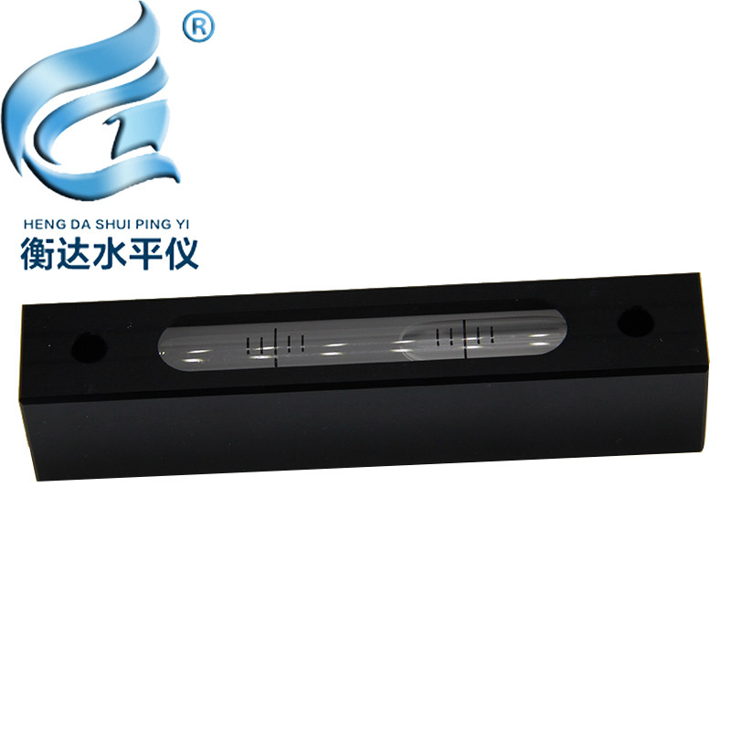 4秒条式气泡水平仪100高精度水准器铝合金水平泡方形便携水准仪