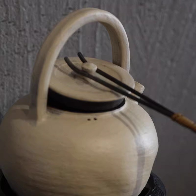 溪元日式复古纯手工铁制竹编壶叉防烫夹子功夫茶具叉子茶具配件