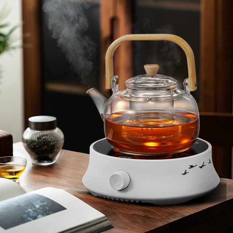 美斯宜新款电陶炉静音煮茶器不挑壶电茶炉玻璃壶烧水炉煮茶炉