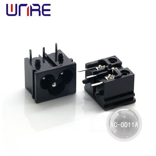 AC-0011A三孔器具输入插座环保阻燃梅花米老鼠型卡式插板电源插座