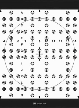球状畸变测试卡摄像机镜头几何失真畸变指标测试chart图标定板
