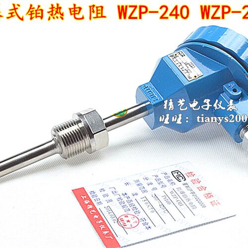 Pt100防爆热电阻 WZP-240 螺纹安装防爆热电偶 温度传感器探头