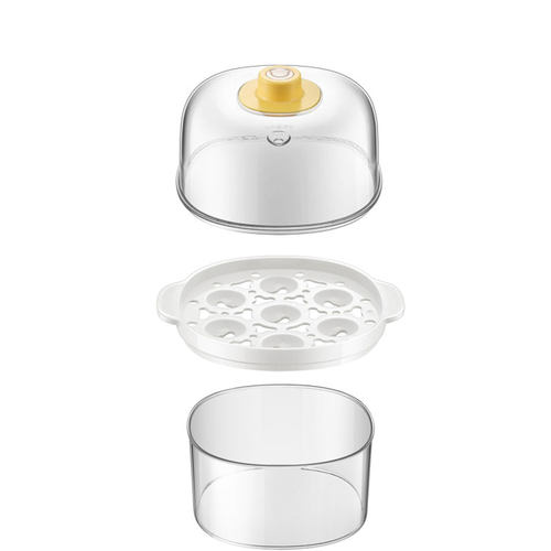 小熊煮蛋器配件方形蒸蛋器外盖上盖蛋架蒸盘蒸笼 ZDQ-A14R1/C14E1