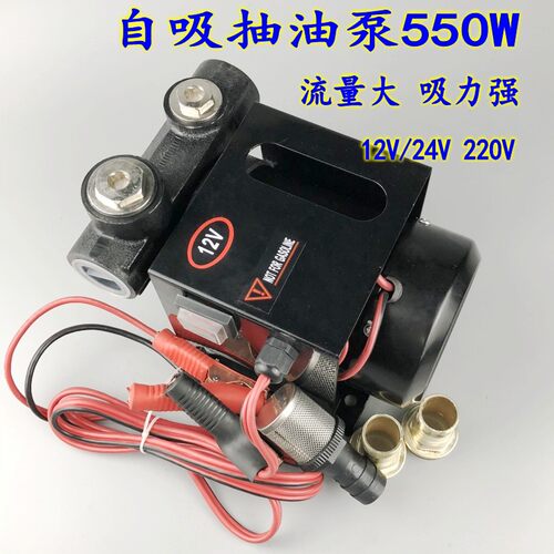 AC220V DC12V24V油泵 柴油泵 大流量电动抽油泵 550W 600W静音