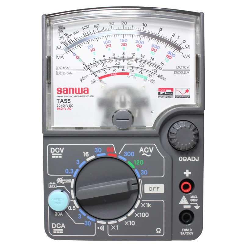 日本三和Sanwa TA55高精度指针万用表多功能万能表有通断蜂鸣功能