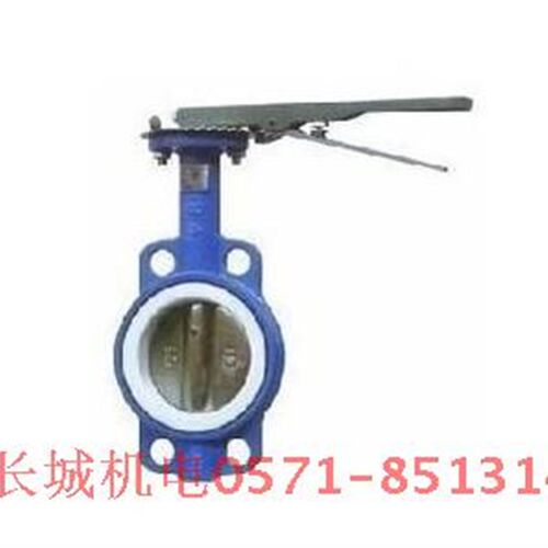 D71F4-10/16手动对夹式衬氟蝶阀 四氟蝶阀 不锈钢板四氟套蝶阀