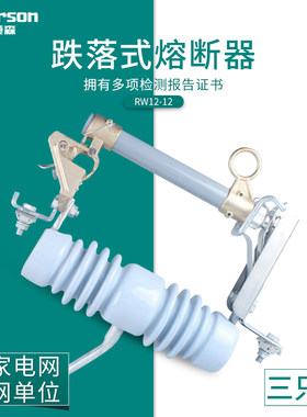 埃莫森RW12-12/200A跌落式熔断器10KV户外高压令克开关熔断器RW12
