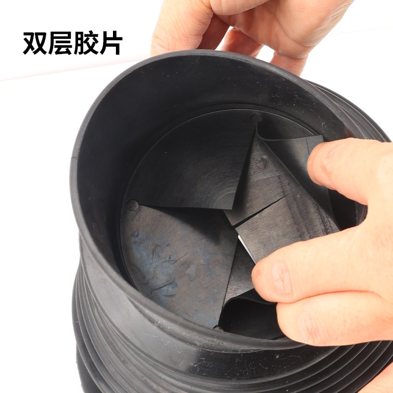 箱式喷砂机配件耐磨橡胶袖套可伸缩手套带卡槽安装方便带防尘胶片