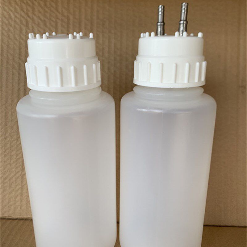 1L 2L 双孔 塑料气体洗瓶 缓冲瓶 安全瓶 插管式洗气瓶 聚丙烯PP - 实物图