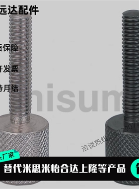 不锈钢粗牙滚花旋钮调整螺丝 ANKS3/4/5/6/8/10/12-15/20/25/30/8