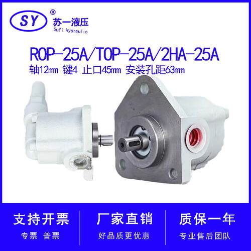 ROP-25A/20A大流量三角摆线油泵TOP-25A/20AVB带阀2HA-25螺丝机泵