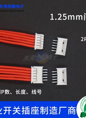1.25mm间距端子线正标1007#单头双头彩色电子线连接线2P-12P加工
