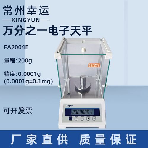 FA2004E电子天平万分之一电子分析天平0.0001g/0.1mg电子秤天平称