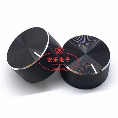 铝旋钮6mm半轴电位器帽20x10MM铝合金旋钮编码器开关帽金属旋钮