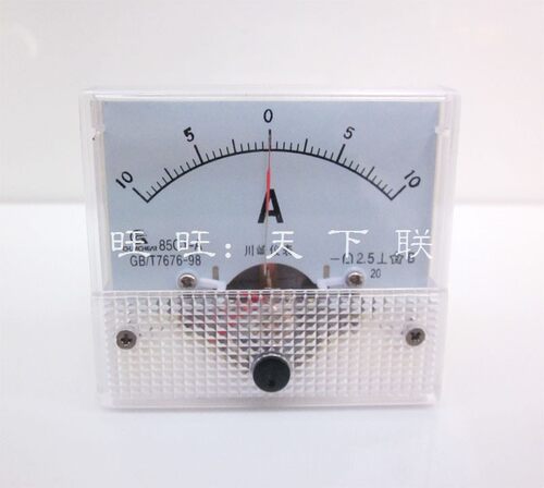 专业85C1机械指针式面板表双向正负电压表电流表小型表10v5a