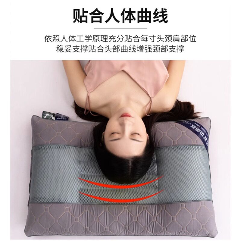 决明子乳胶枕头一对护颈椎助睡眠家用枕芯男睡觉专用不易塌陷变形
